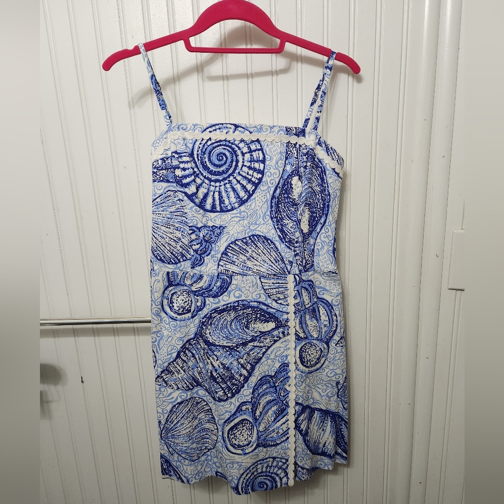 MOVING SALE MUST GO Lilly Pulitzer Blue Seashell Romper